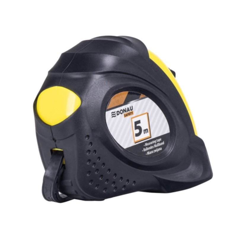 Donau Rollmeter 5 Meter Metallband schwarz gelb Maßband kaufen